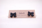 Glitter Bow Studs