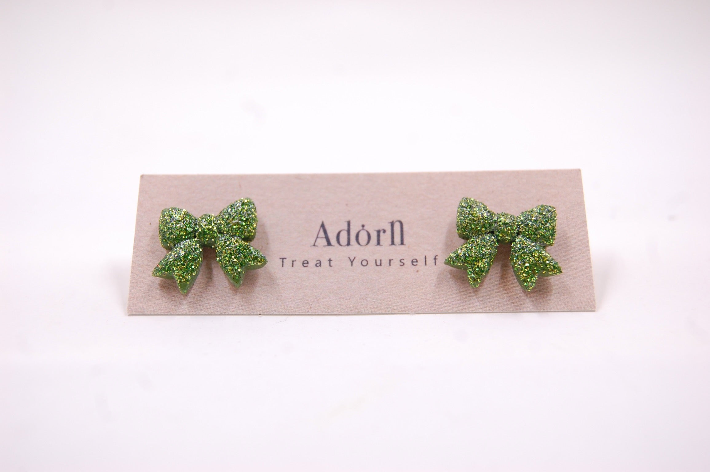 Glitter Bow Studs